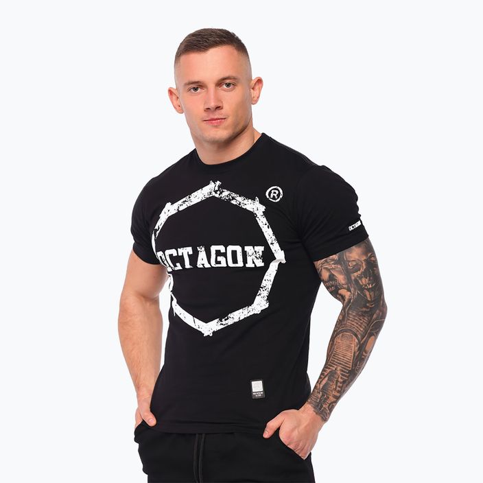 Tricou pentru bărbați Octagon Smash Logo black