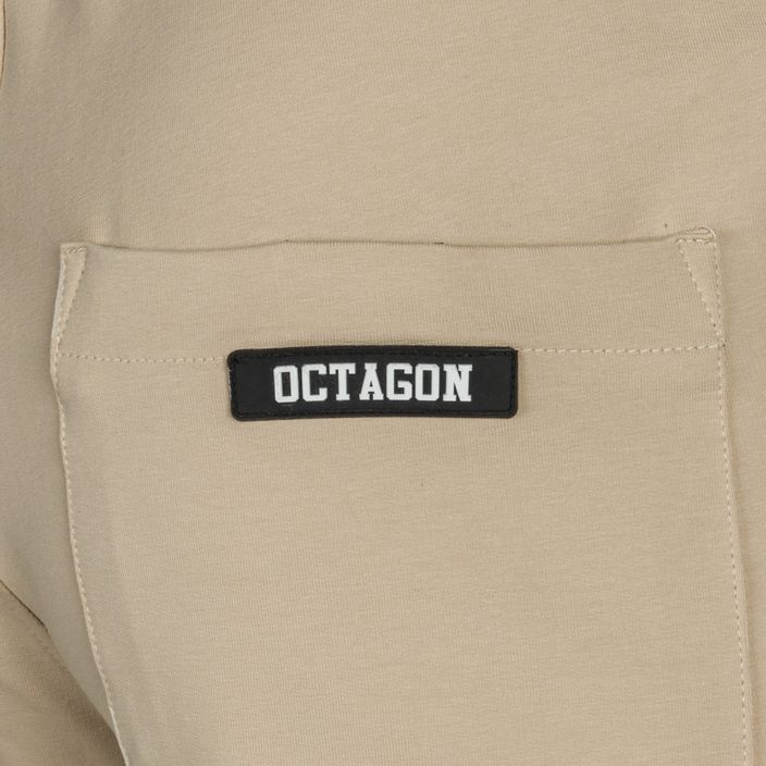 Pantaloni pentru bărbați Octagon Light Small Logo beige 4