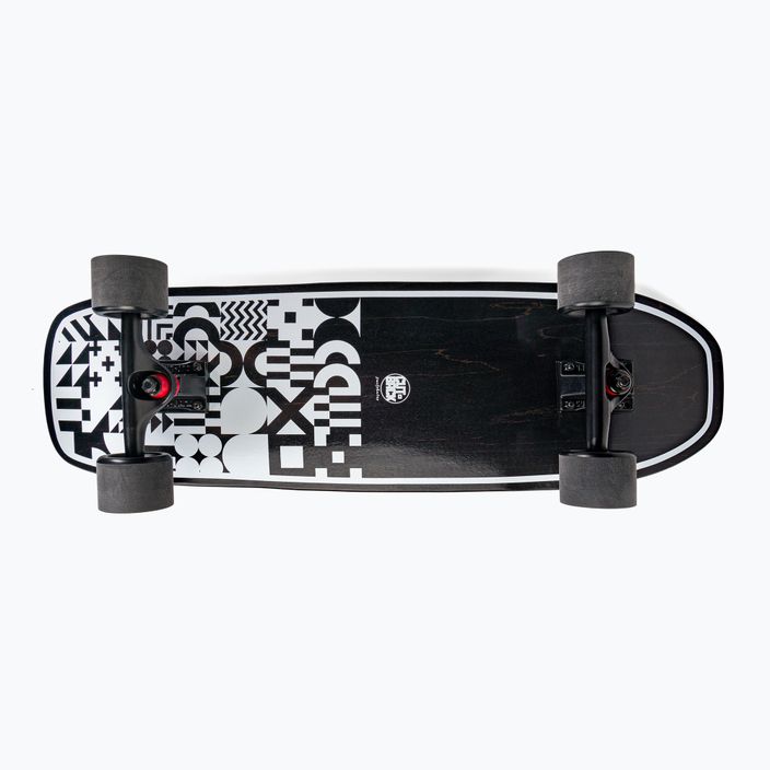 Surfskate Cutback B&W 32" alb-negru și skateboard CUT-SUR-B&W