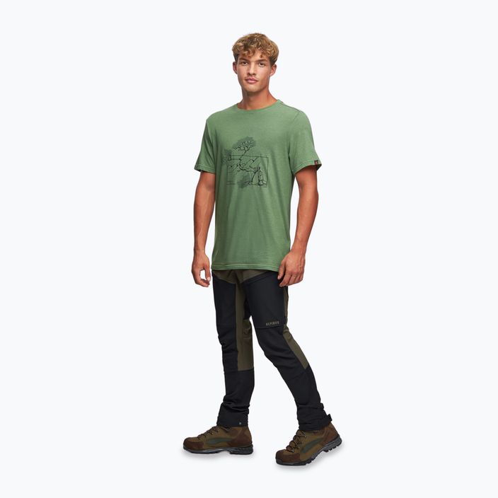 Tricou pentru bărbați Alpinus Pieniny verde 2