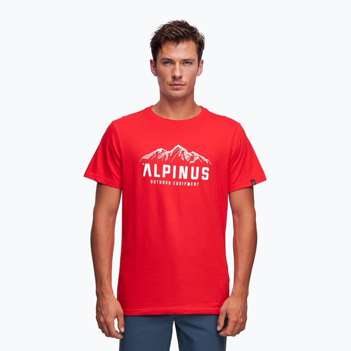 Tricou pentru bărbați Alpinus Mountains roșu