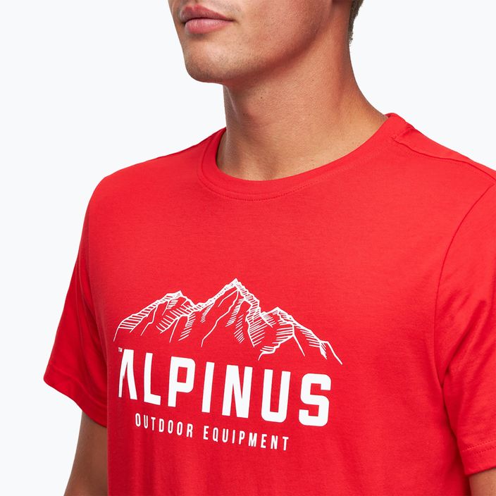 Tricou pentru bărbați Alpinus Mountains roșu 4