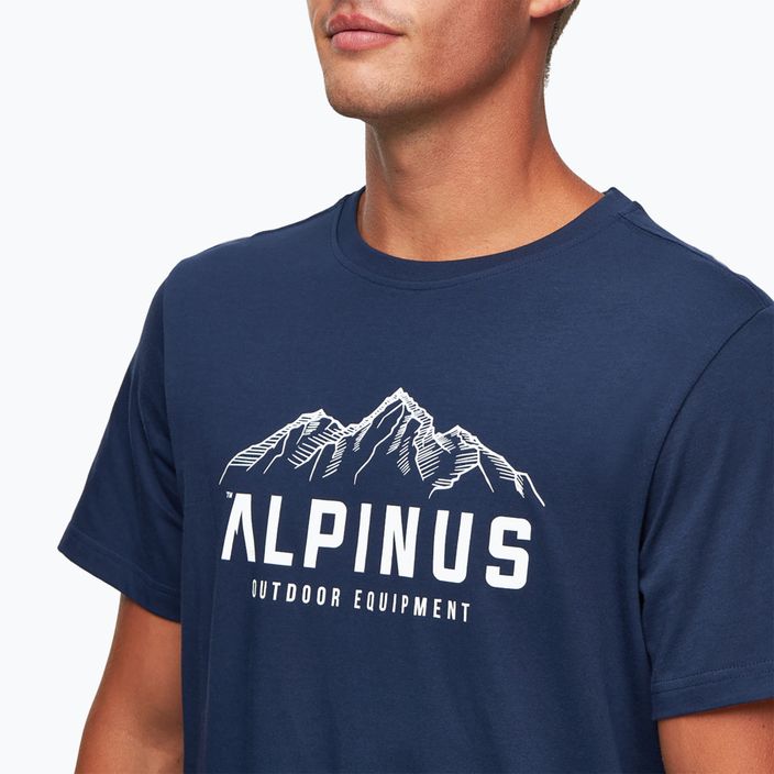 Tricou pentru bărbați Alpinus Mountains bleumarin 4