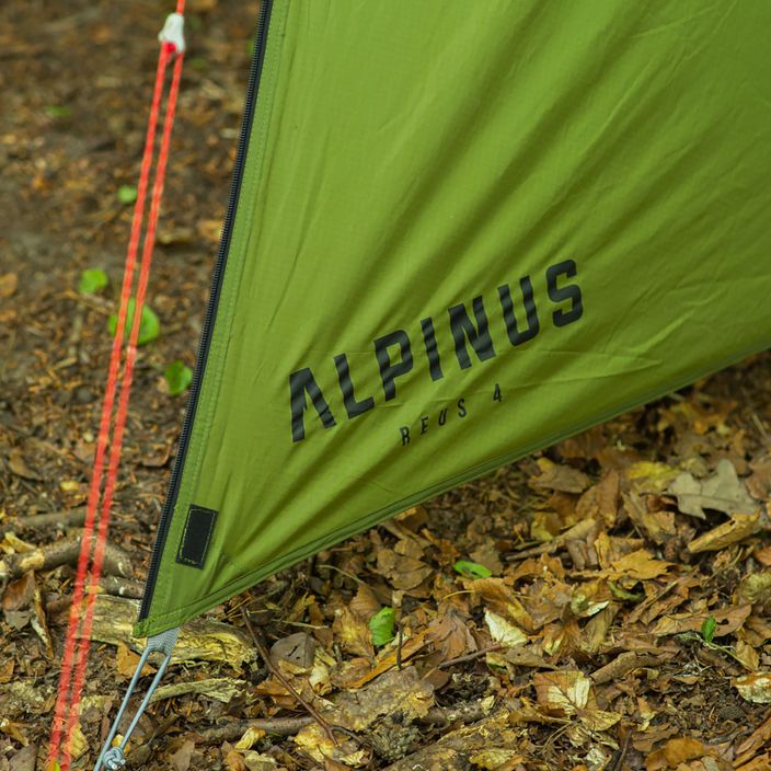 Alpinus Reus 4 corturi de 4 persoane pentru drumeții, verde 10