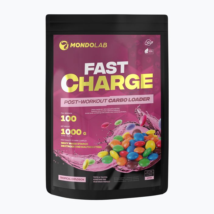 Carbo Fast Charge MONDOLAB carbohidrați 1000g multivitamine MND010