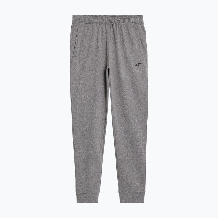 Pantaloni pentru bărbați 4F M350 rece rece, gri deschis, melange 4