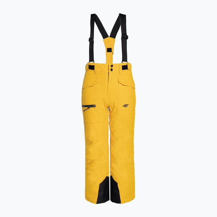 Pantaloni de schi pentru copii 4F M360 galben
