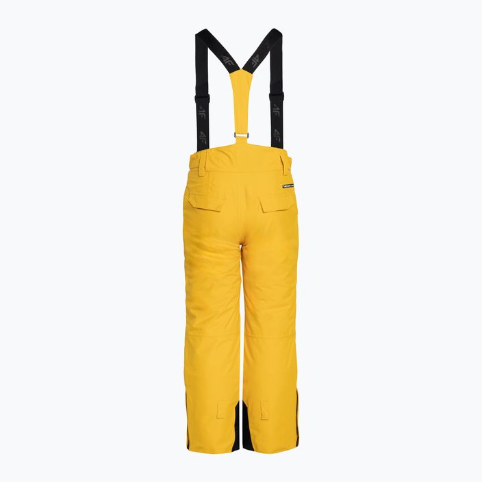 Pantaloni de schi pentru copii 4F M360 galben 2