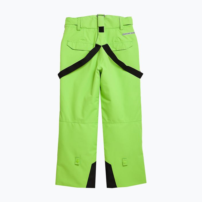Pantaloni de schi pentru copii 4F M360 verde neon pentru copii 8