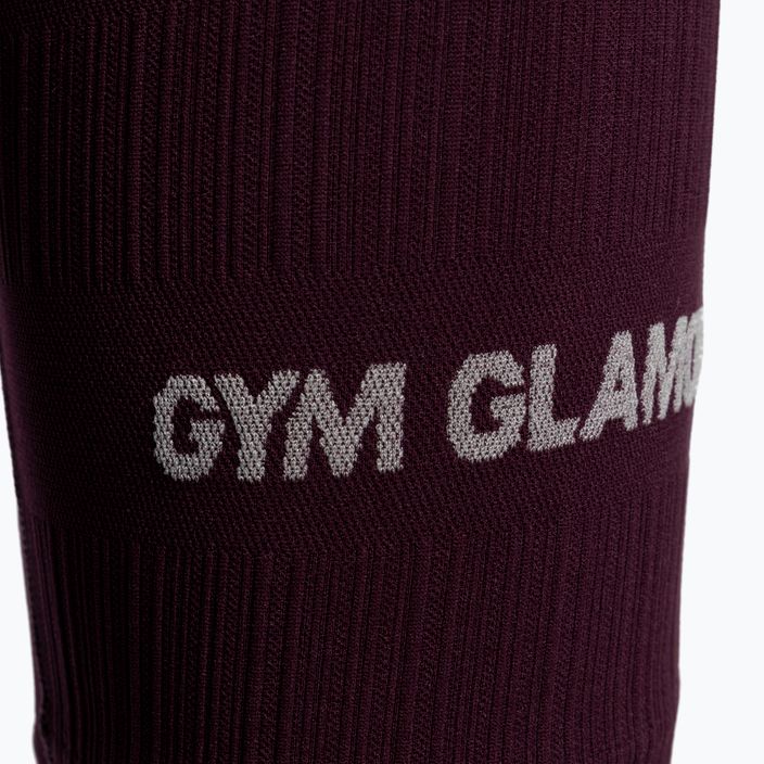 Colanți scurți de antrenament pentru femei Gym Glamour Push Up Grape 318 8