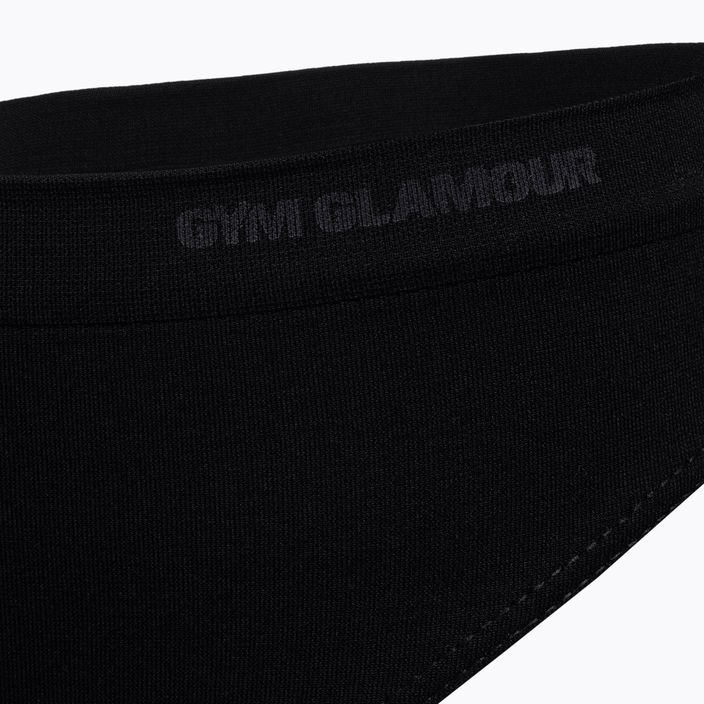 Tanga Gym Glamour Thong pentru femei, negru 412-4 3