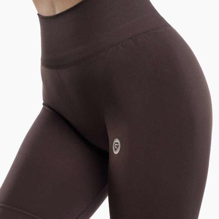 Pantaloni scurți de antrenament pentru femei Gym Glamour Flexible Brownie 434 5