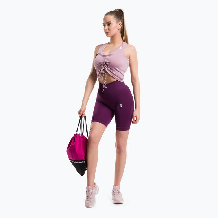 Maieu de antrenament pentru femei Gym Glamour Cu cordon Pink 447 2
