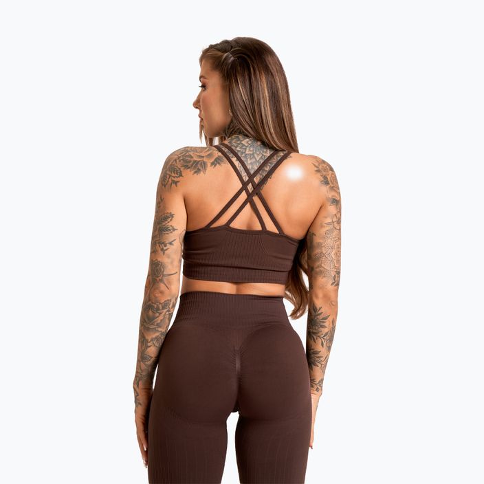 Colanți de antrenament pentru femei Gym Glamour Push Up 2.0 chocolate 6