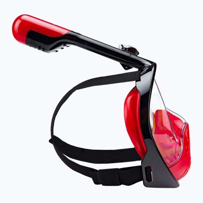 Mască integrală de snorkeling AQUASTIC roșie SMA-01SC 3