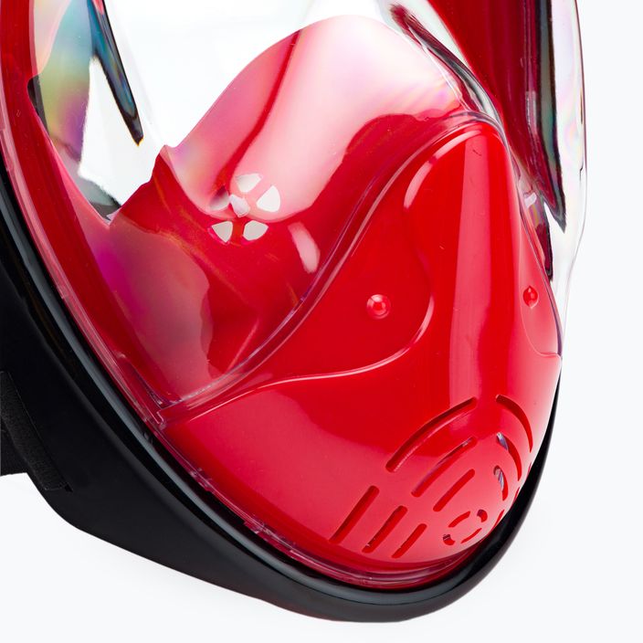 Mască integrală de snorkeling AQUASTIC roșie SMA-01SC 5