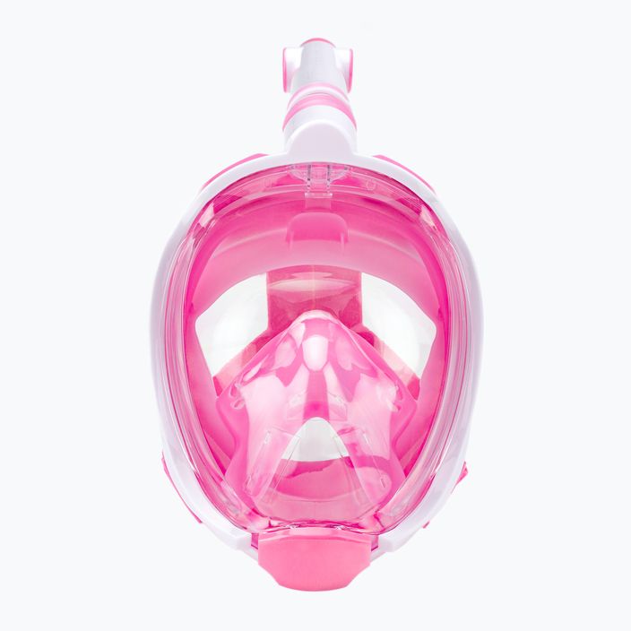 Mască integrală de snorkeling pentru copii AQUASTIC roză SMK-01R 2