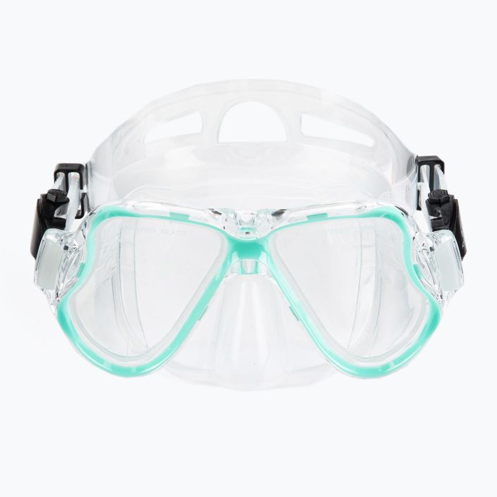 Set de snorkeling AQUASTIC Mască + Tub albastru MSA-01N 3