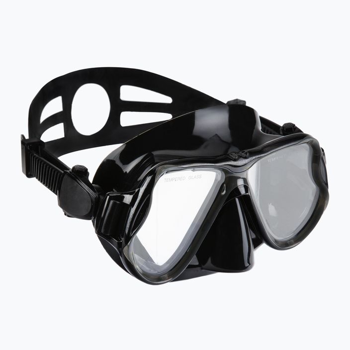 Set de snorkeling AQUASTIC Mască + Tub negru MSA-01C 2