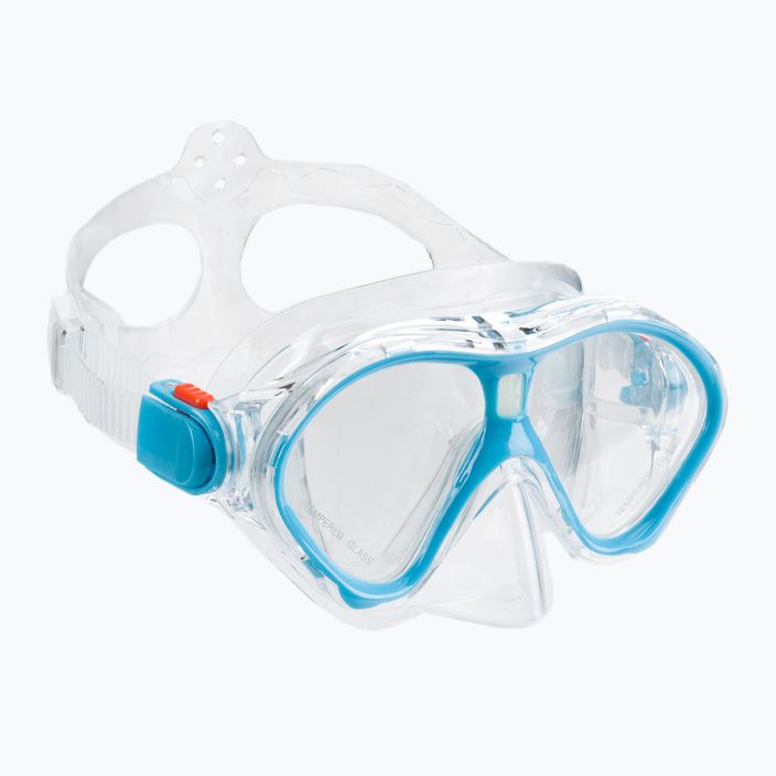 Set de snorkeling pentru copii AQUASTIC Mască + Tub albastru MSK-01N 2