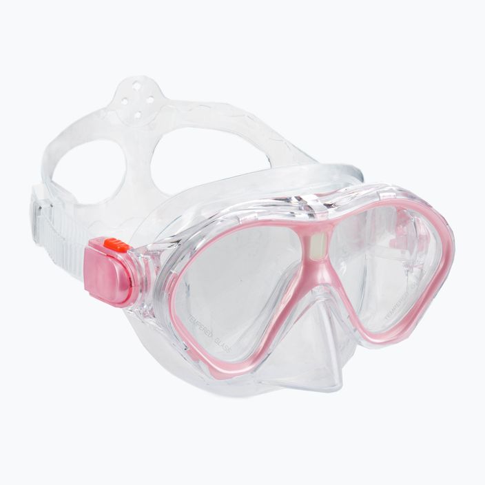 Set de snorkeling pentru copii AQUASTIC Mască + Tub roz MSK-01R 2
