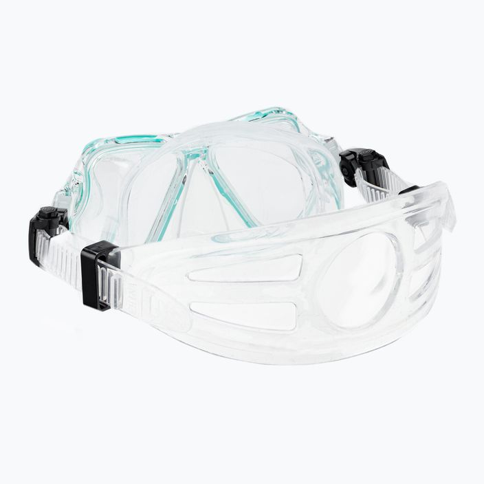 Set de snorkeling AQUASTIC Mască + Aripioare + Tub albastru MSFA-01SN 12