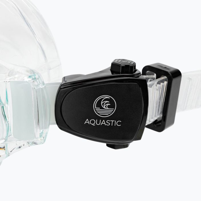 Set de snorkeling AQUASTIC Mască + Aripioare + Tub albastru MSFA-01SN 13