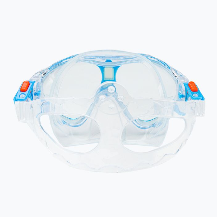 Set de snorkeling pentru copii AQUASTIC Mască + Aripioare + Tub albastru MSFK-01SN 14