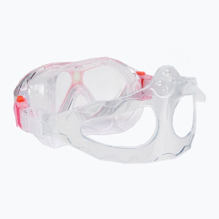 Set de snorkeling pentru copii AQUASTIC Mască + Aripioare + Tub roz MSFK-01SR 13