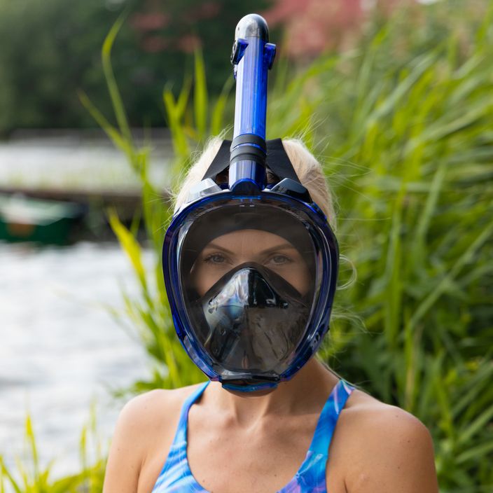 Set de snorkeling AQUASTIC Mască Fullface + Aripioare albastru SMFA-01SN 16