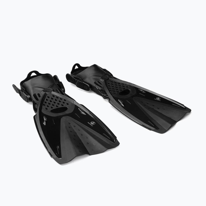 Set de snorkeling AQUASTIC Mască Fullface + Aripioare negru SMFA-01SC 2