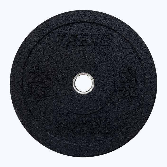 Greutate bumper de olimpiadă TREXO neagră TRX-BMP020 20 kg 7