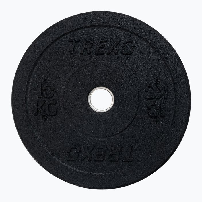 Greutate bumper de olimpiadă TREXO neagră TRX-BMP010 10 kg 6