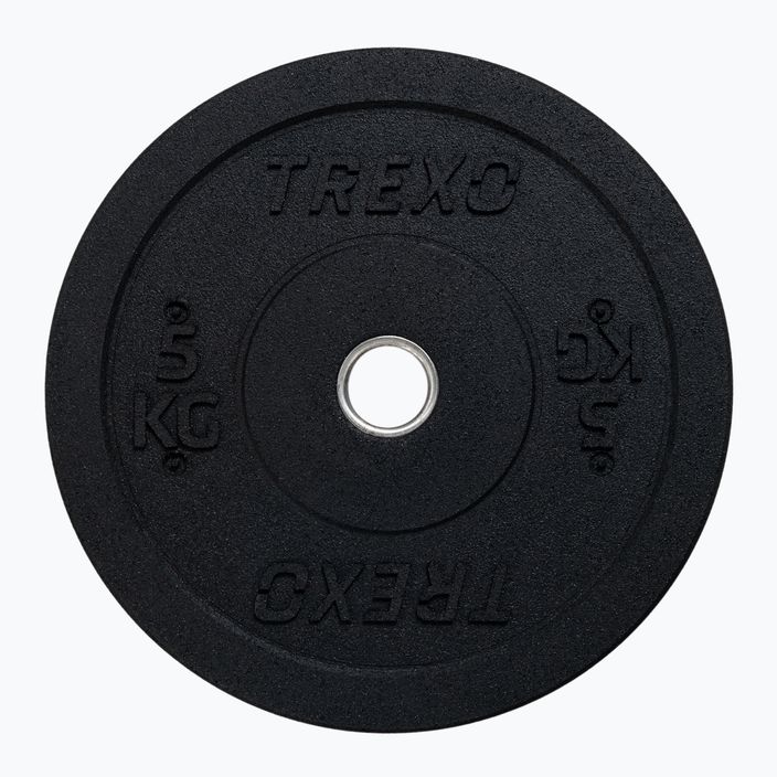 Greutate bumper de olimpiadă TREXO neagră TRX-BMP005 5 kg 6