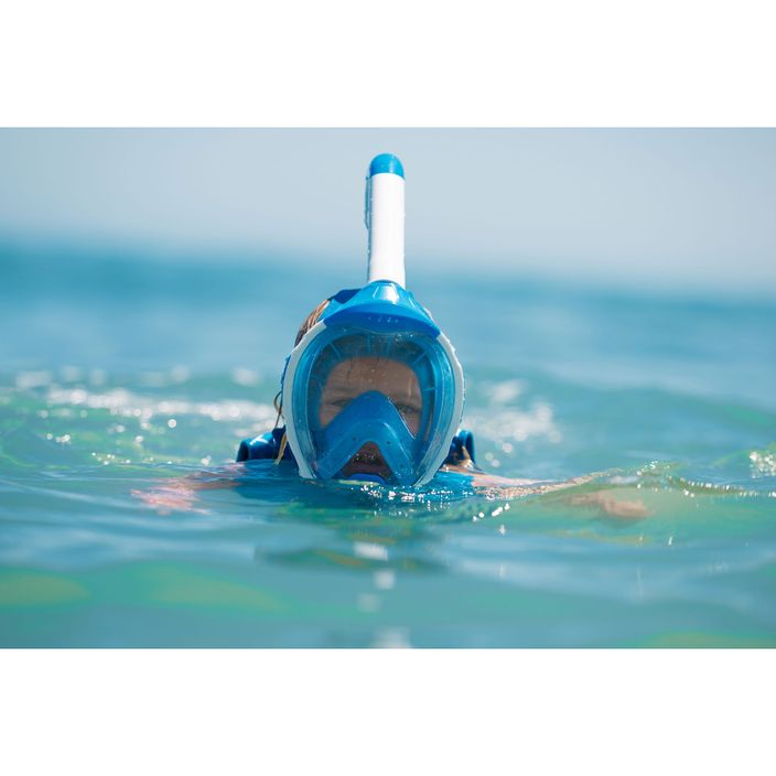 Mască pentru copii cu fața întreagă pentru snorkelling AQUASTIC KAI Jr albastru 3