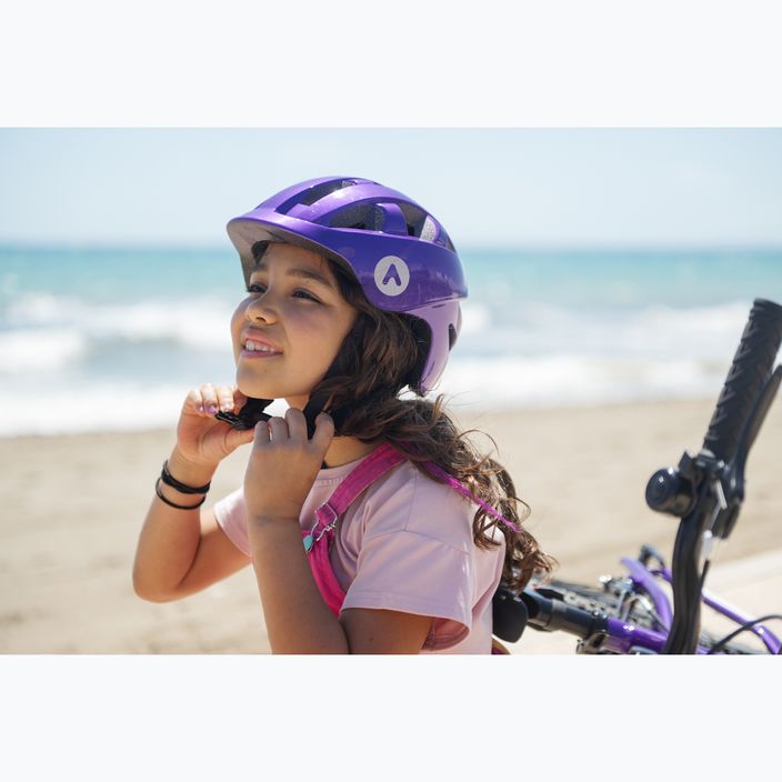 Cască de bicicletă pentru copii  ATTABO K200 violet 8