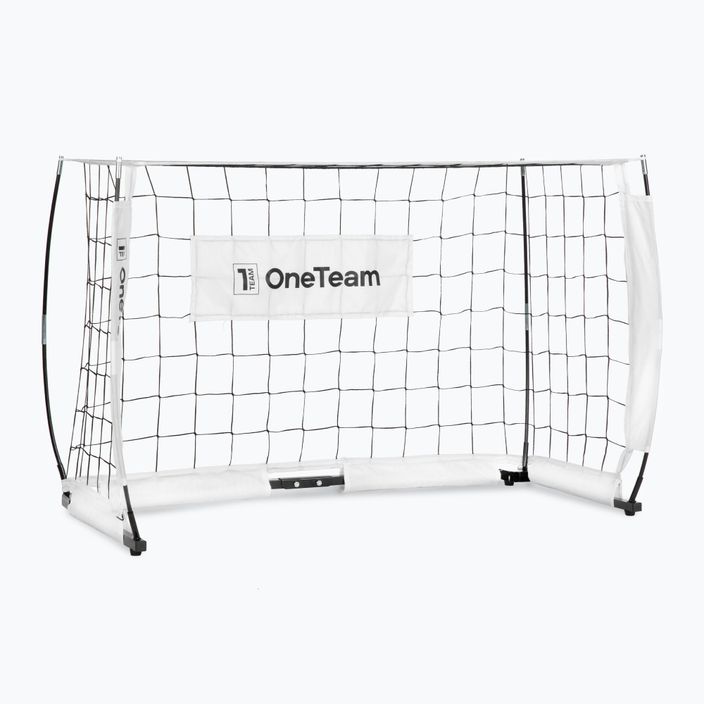 Poartă de fotbal OneTeam Flex Square 120 x 80 cm albă