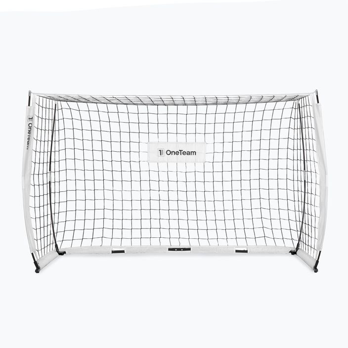 Poartă de fotbal OneTeam Flex Square 240 x 150 cm albă 2