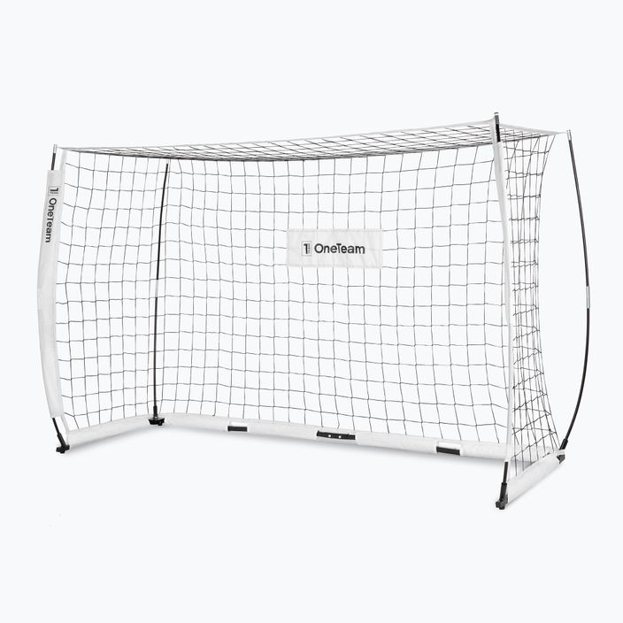 Poartă de fotbal OneTeam Flex Square 240 x 150 cm albă 3