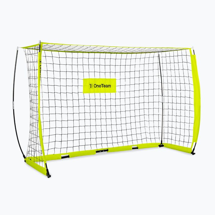 Poartă de fotbal OneTeam Flex Square 240 x 150 cm verde