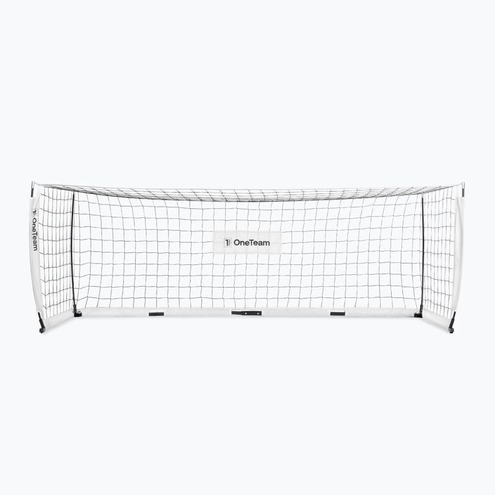 Poartă de fotbal OneTeam Flex Square 300 x 100 cm albă 2