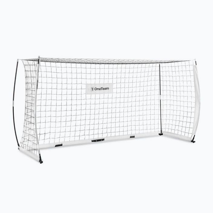 Poartă de fotbal OneTeam Flex Square 300 x 155 cm albă