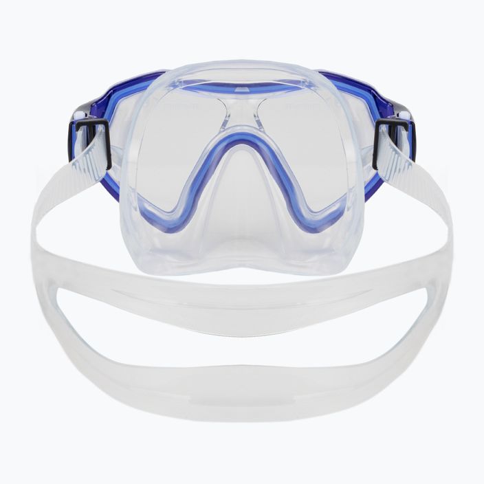 Set de snorkeling pentru copii AQUASTIC Shelly mască + tub albastru închis 5