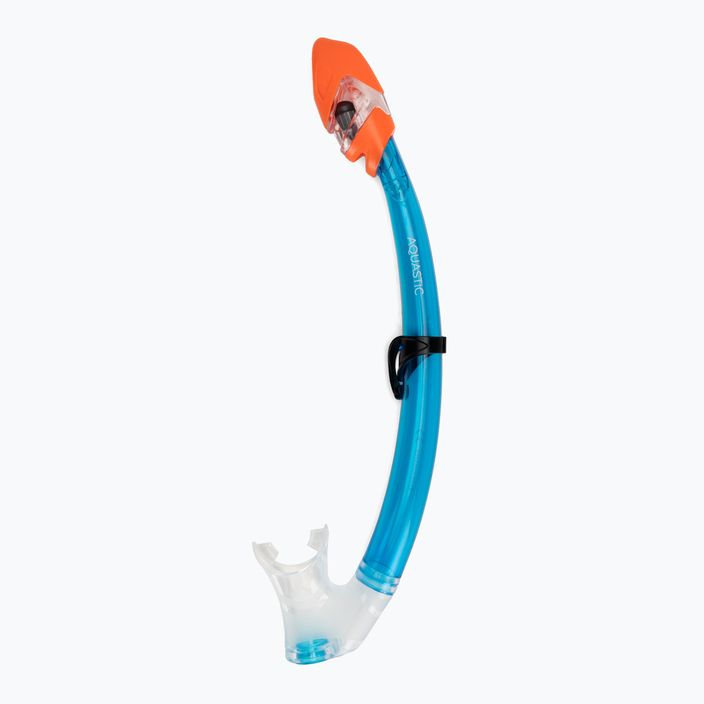 Set de snorkeling pentru copii AQUASTIC Shelly mască + tub albastru deschis 6