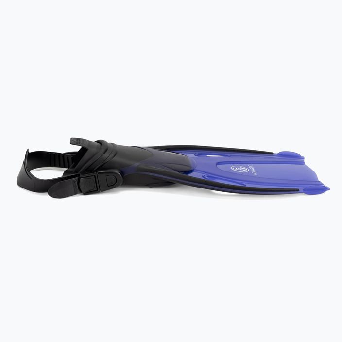 Set de snorkeling pentru copii AQUASTIC Shelly mască + tub + labe albastru 8