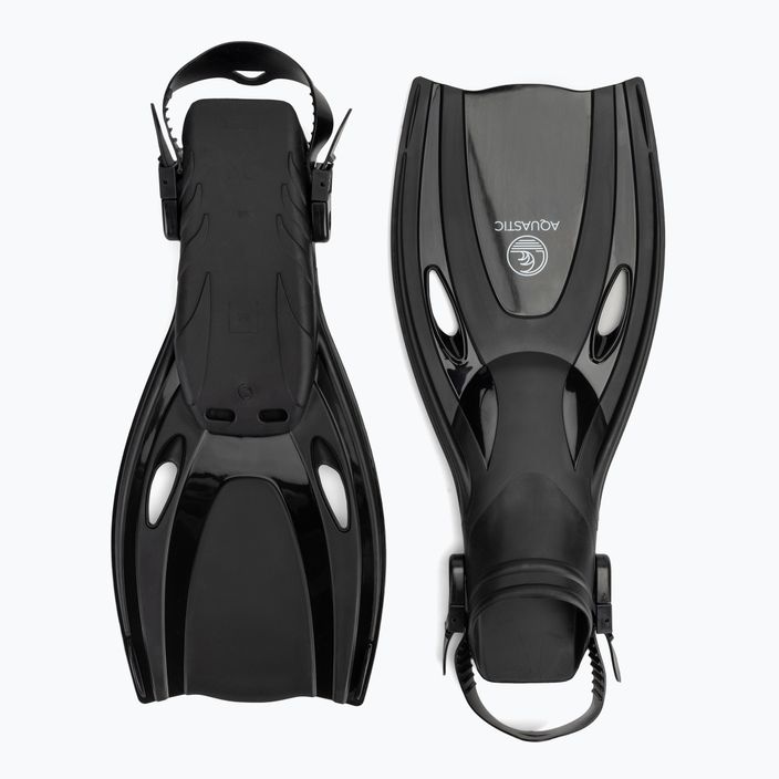 Labe de snorkeling AQUASTIC Cove negru 2