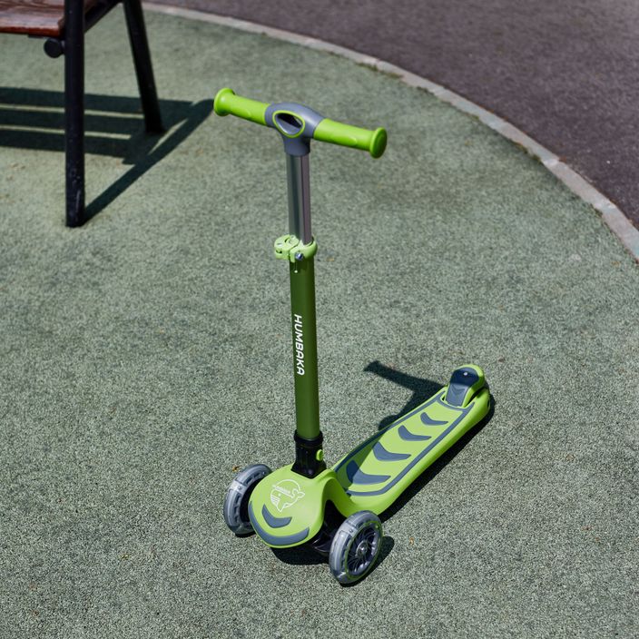HUMBAKA Mini T scuter cu trei roți pentru copii verde HBK-S6T 13