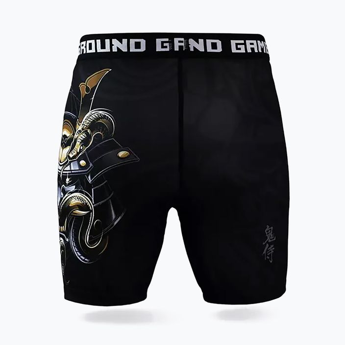 Pantaloni scurți de antrenament pentru bărbați Ground Game Vale Tudo Oni Samurai negru/multicolor 2