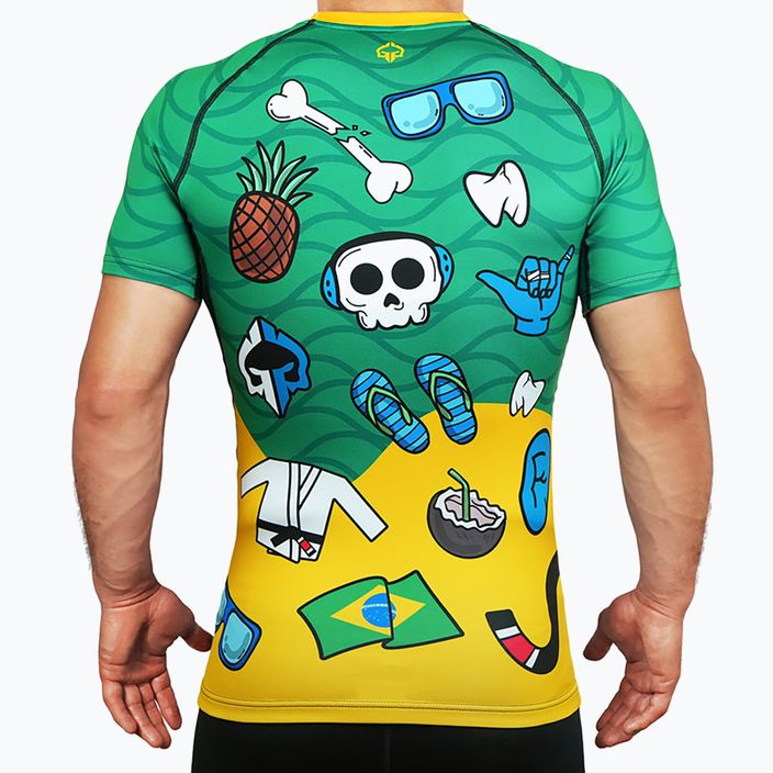 Rashguard pentru bărbați Ground Game Copacabana multicolor 2