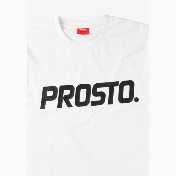 Tricou pentru bărbați PROSTO Biglog white 3